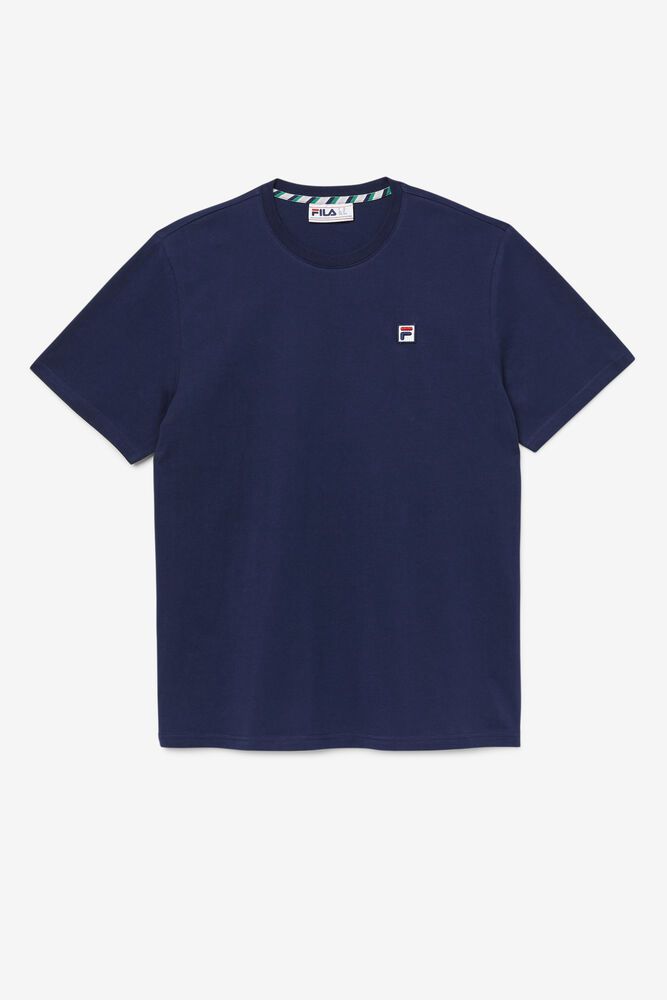 Fila T-Shirt Herre Mørkeblå Edgecumbe Kort Sleeve KTH-203569